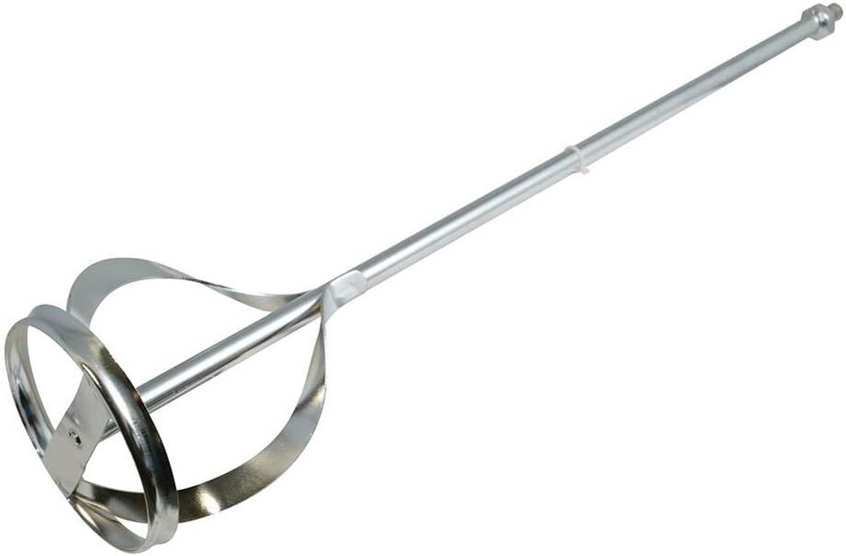 Roergarde Verzinkt - Mengstaaf - Verf Mengen - M14 Schroefdraad - 600 x 155 mm - Zilverkleurig