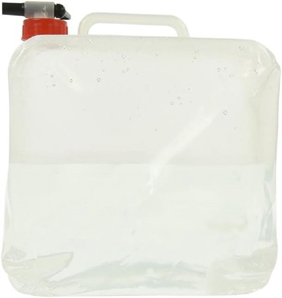 Opvouwbare watertank / jerrycan 10 liter - waterreservoir voor de camping / picknick van Merkloos — afbeelding 5