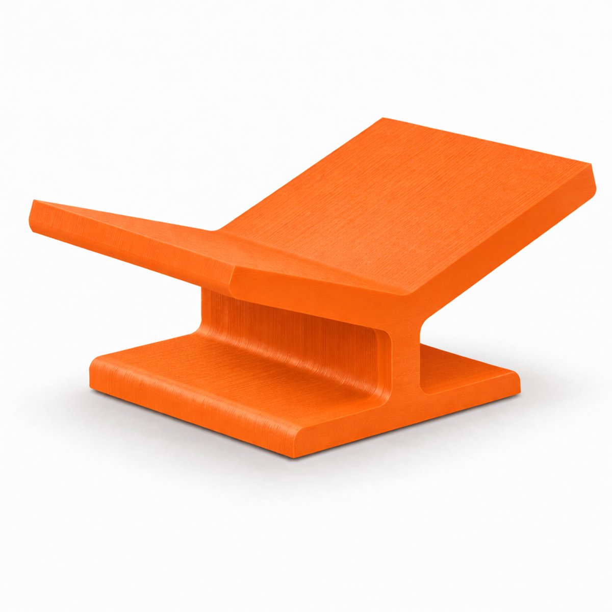 Boekenstandaard Ergonomisch – Boekhouder / Kookboek Standaard – Display Stand voor Boeken, Documenten & Presentaties – Kunststof – 30x18x12 cm – Bureau, Keuken & Beurs Display - Oranje
