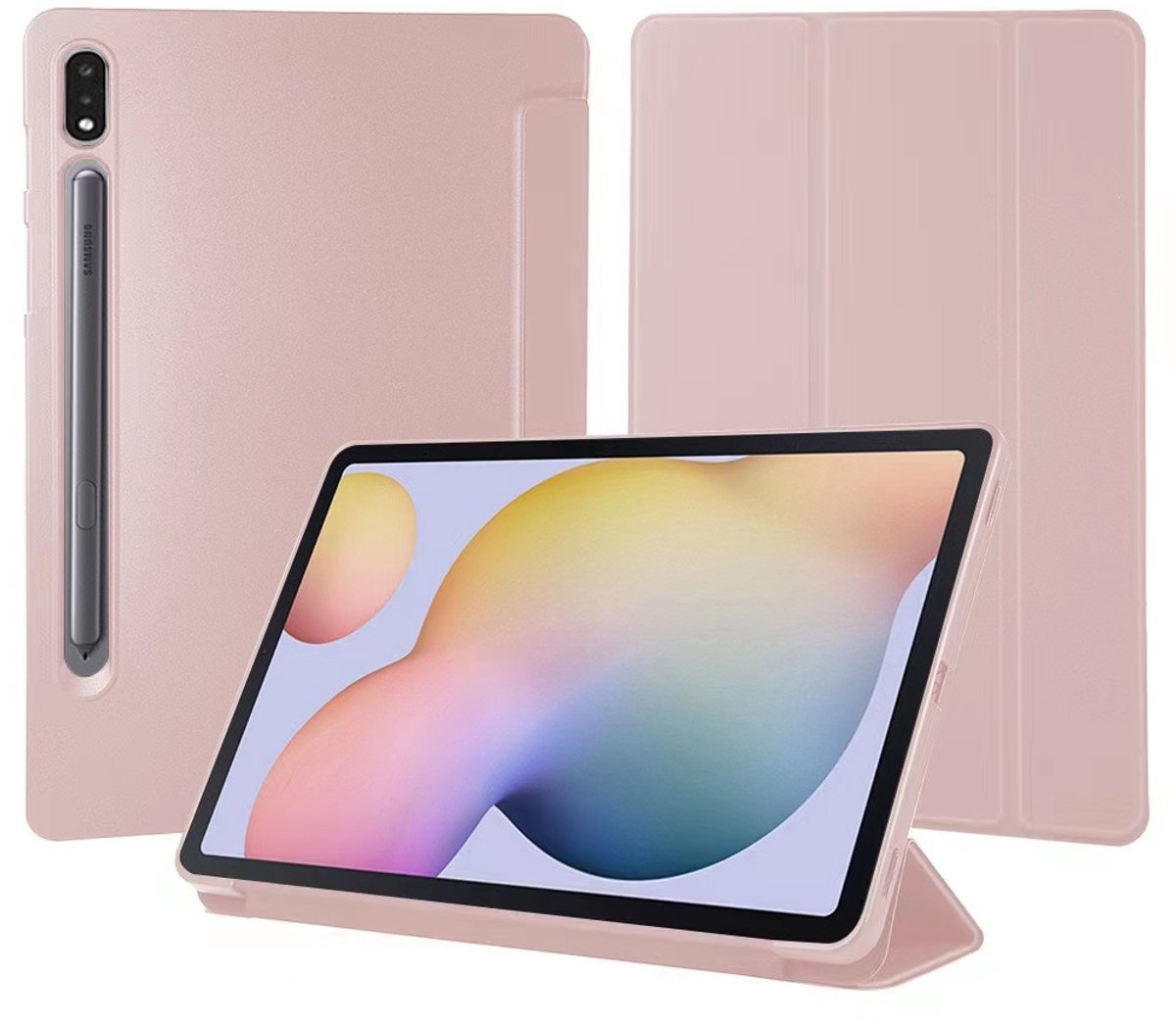 EtuiTab SmartSili - Tablethoes - Samsung Galaxy - Roze - Standfunctie