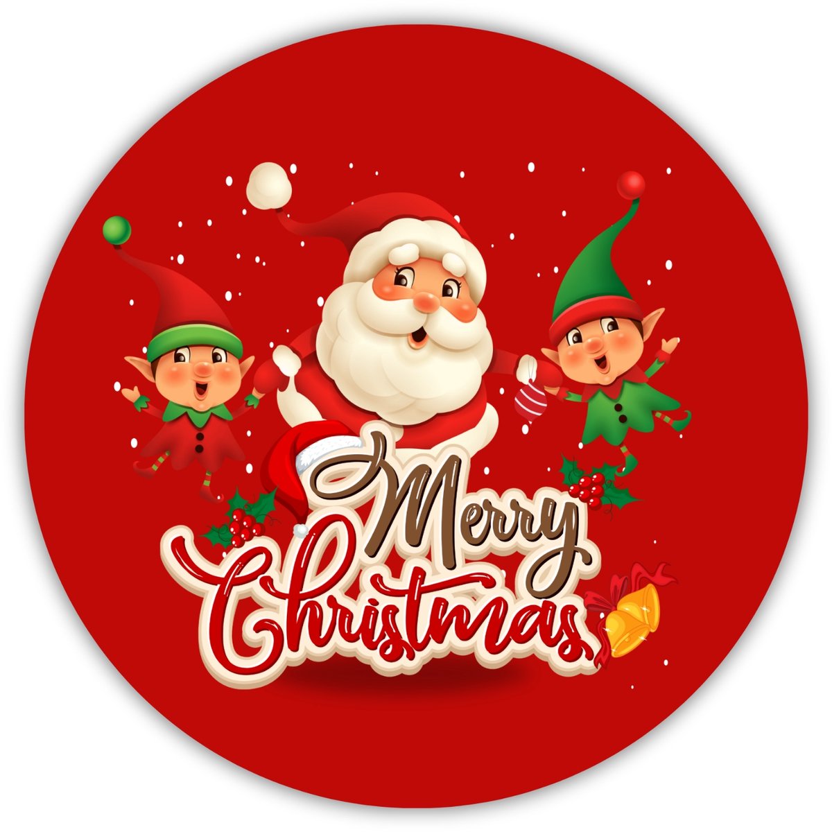 TopWosk - Kerststickers - 5 cm - 20 Stuks - Voor Kaarsen