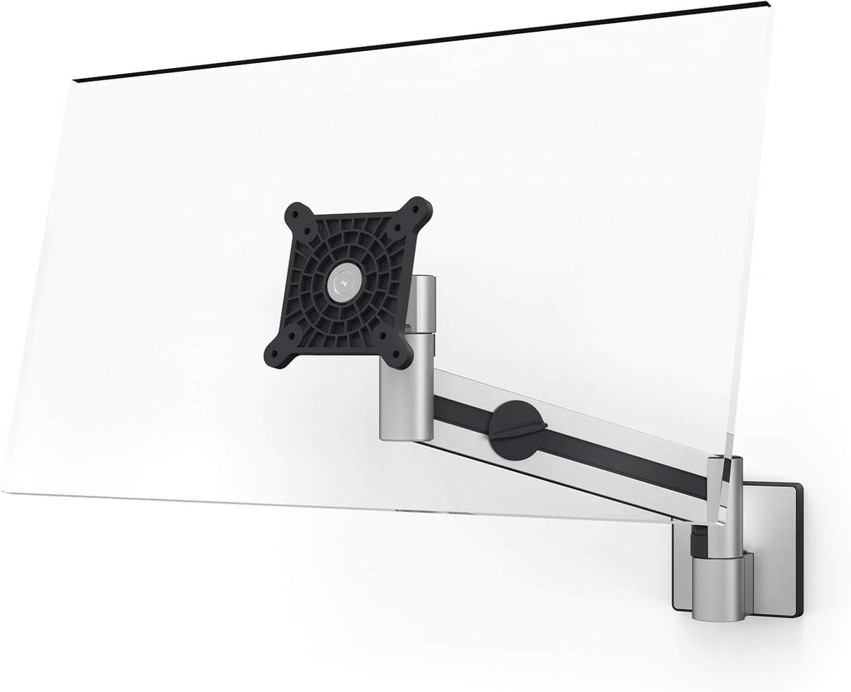 Monitor Beugel - Scherm Arm - Flexibel Werken - 360 Graden Draaibaar - 21-27 Inch - Zilver