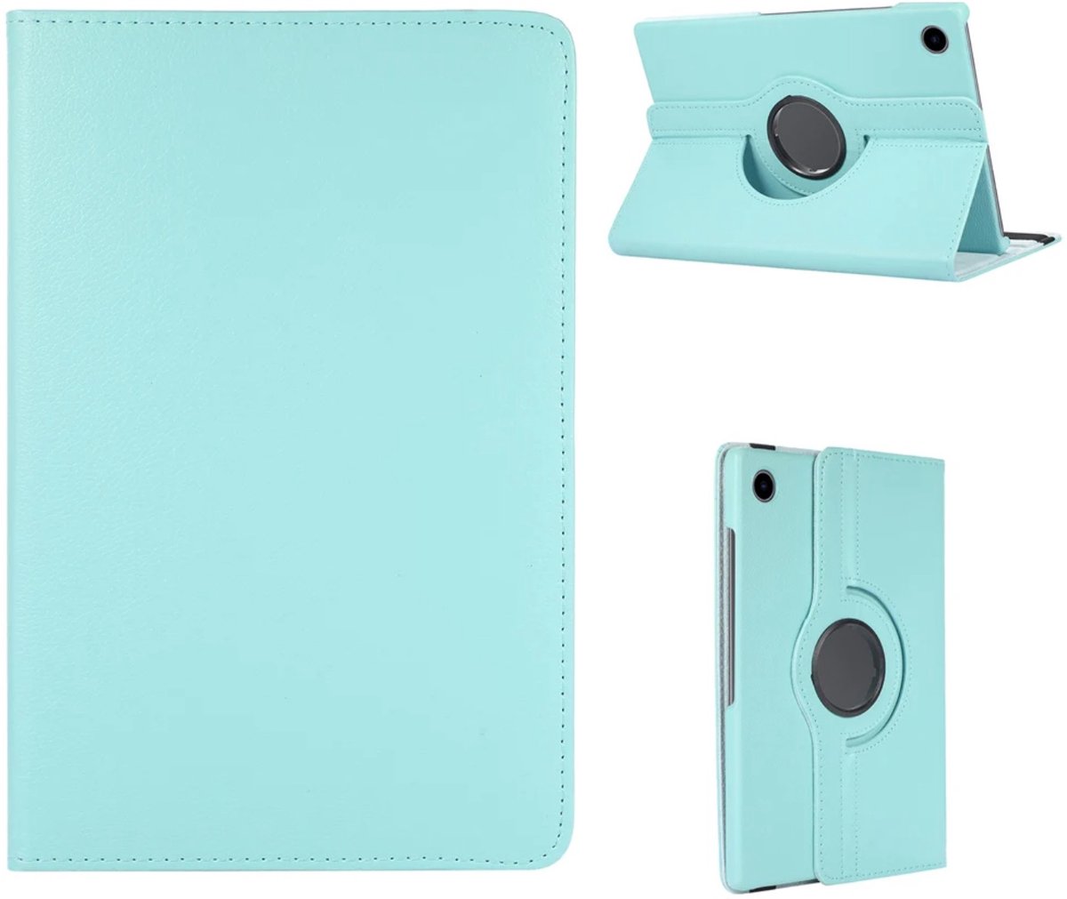 EtuiTab - 360 Rotatie Hoes - Samsung Galaxy Tab A9+ Plus 11 2023 - Blauw - Eco-Leren