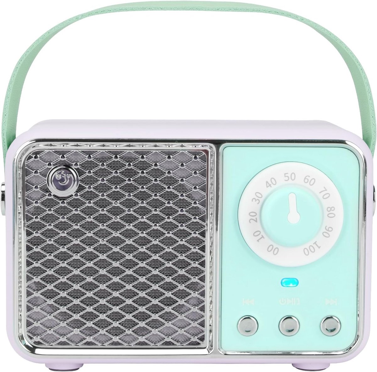 Retro Bluetooth- Vintage Bluetooth Speaker - Mini Retro Design With Stereo Bass Enhancement-Blauw