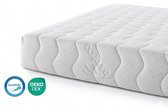 Pocket matras koudschuim 80x210 20cm met luxe bamboe hoes met rits