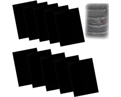 10 stuks-Kleding Reparatie Patches-Zelfklevende reparatiepatches-Gat in kleding repareren-zwart-Nylon- DIY Kleding accessoires-kleding reparatie - Kleding accessoires-Waterdicht