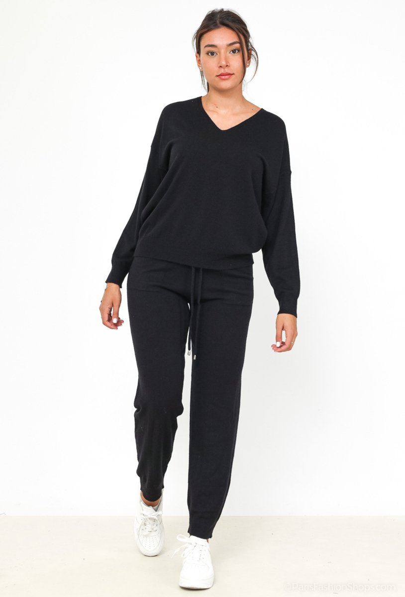 Huispak Dames Emma - Zwart - Maat L/XL - Lounge We Are