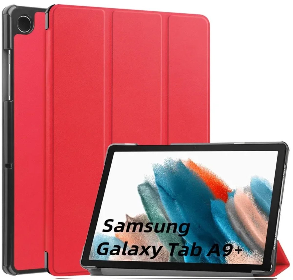 EtuiTab - Tablethoes - Samsung Galaxy Tab A9+ Plus 11 2023 - Magneetsluiting - Rood