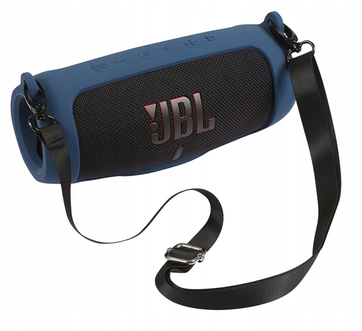 EtuiTab Serie - Silicone Hoesje voor JBL Charge 5 - Ciemno-niebieski - Hoge Kwaliteit