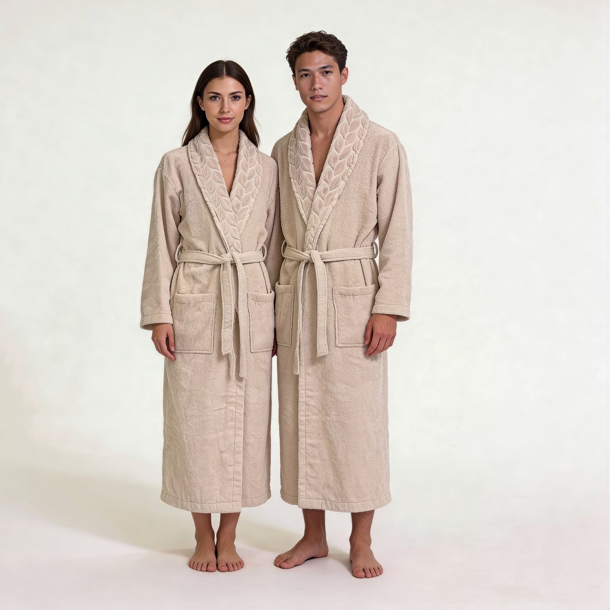 Nurpak Luxe Badjas – 100% Katoen – 330 GSM – Zacht & Hoog Absorberend – Unisex