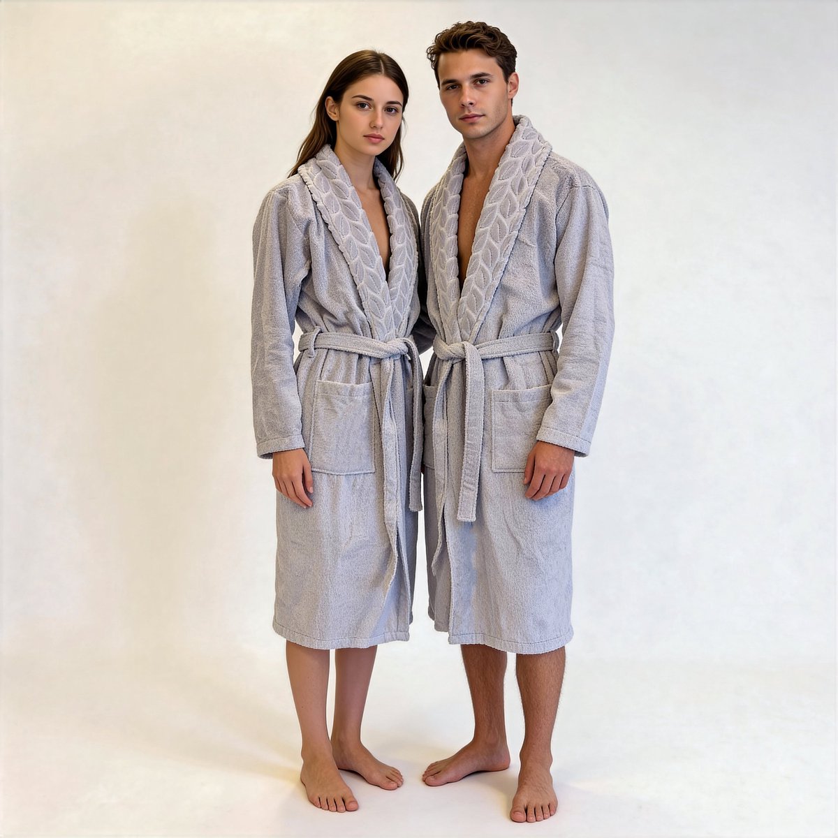 Nurpak Luxe Badjas – 100% Katoen – 330 GSM – Zacht & Hoog Absorberend – Unisex