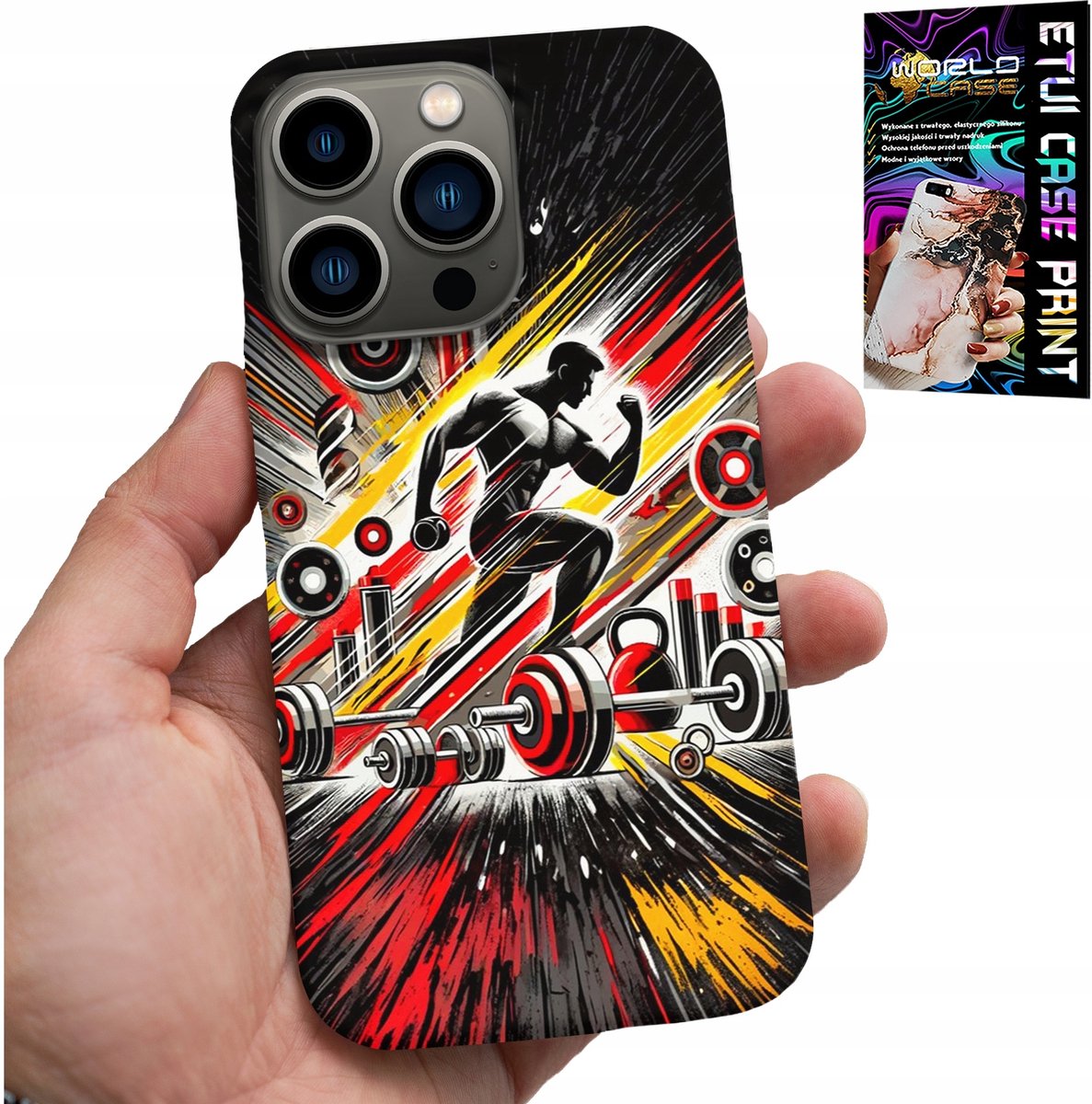 IPHONE 15 PRO HOESJE - SPORTSCHOOL BODYBUILDING BARBELLS FITNESS