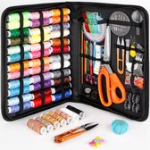 200+ Delige Naaigarnituur Compleet – Professionele Naaiset met Naalden, Garen, Schaar & Accessoires – Compact Naaidoosje voor Thuis, Reizen & Noodreparaties – Naaikit voor Beginners en Volwassenen