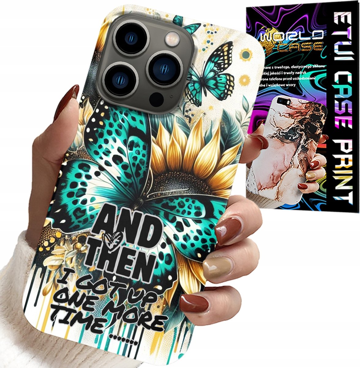 HOESJE VOOR IPHONE 15 PRO - AND THEN I GOT UP, FEMININE PATTERNS + FILM