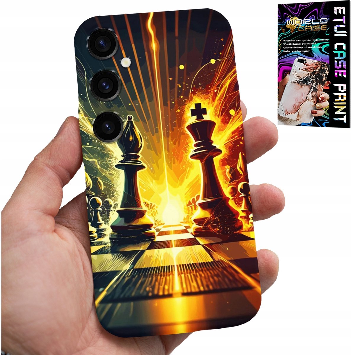 HOESJE VOOR SAMSUNG GALAXY S25 PLUS - SCHAAKBORD, VOOR SCHAATPIONNEN