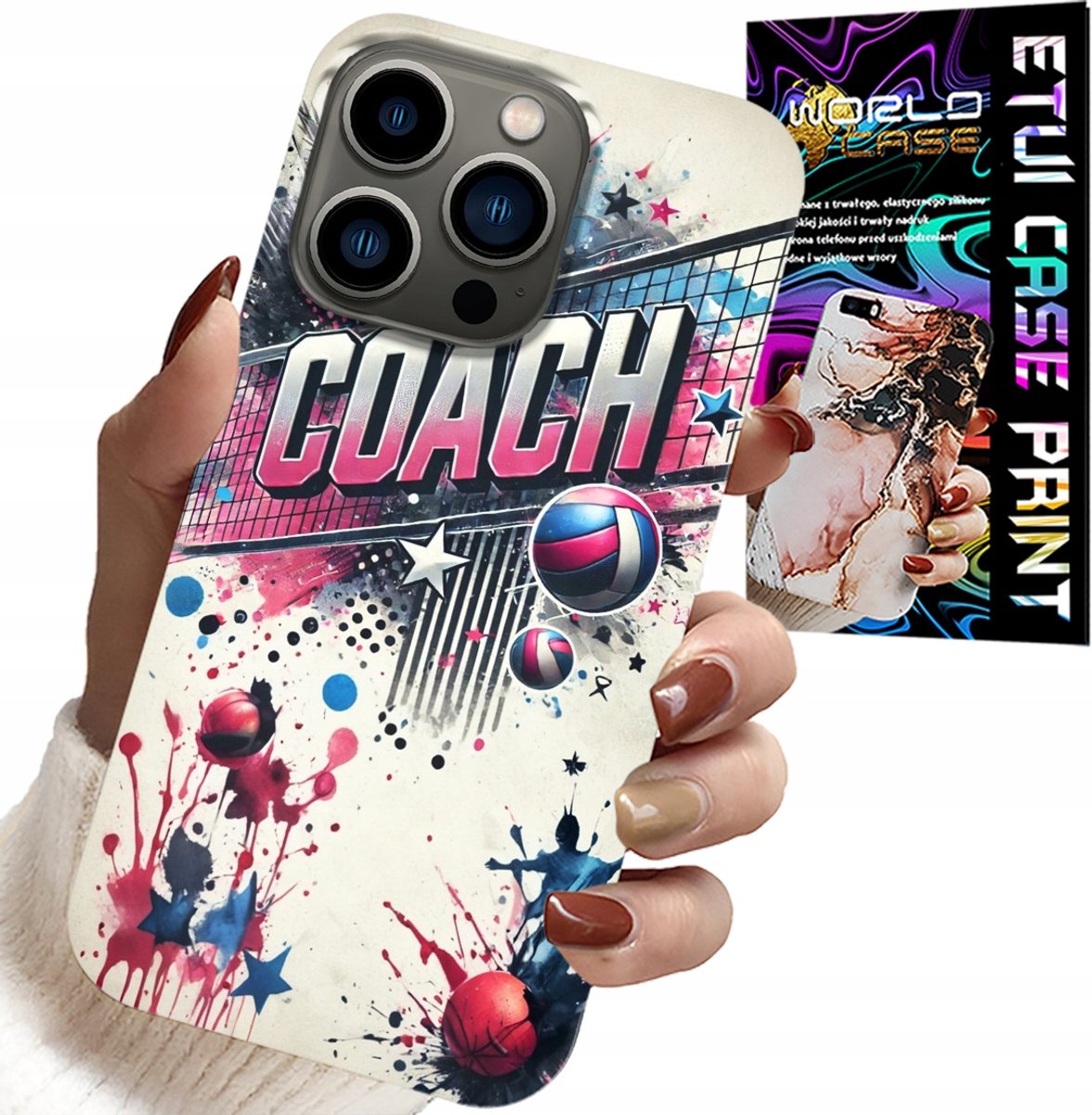 iPhone 16 Pro hoesje - Retina Coach mesh hoesje, achterkant