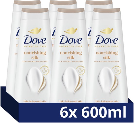 Dove - Douchegel - Advanced Care - Nourishing Silk - 6 x 600 ml - Voordeelverpakking