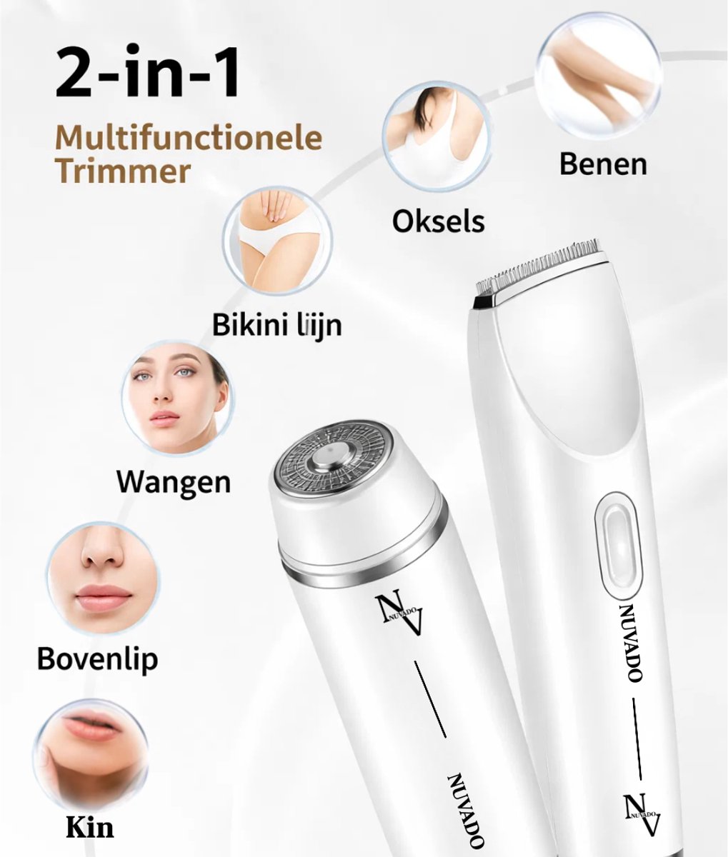 YST Solutions Oplaadbare 2-in-1 Elektrische Bikinitrimmer - afbeelding 2