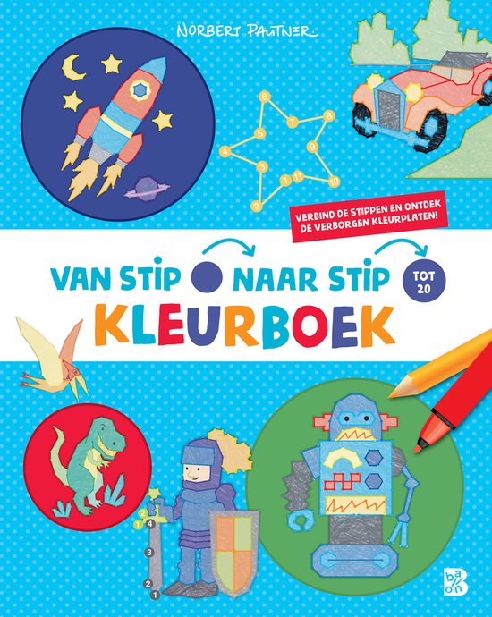 Van stip naar stip kleurboek 1 - Raket - cover