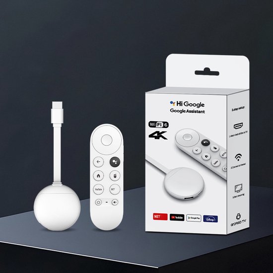 Android TV Box U11- Chromecast alternatief - Media Streamer - google tv streamer - 4K HDR - 2GB RAM - 8 GB Opslag