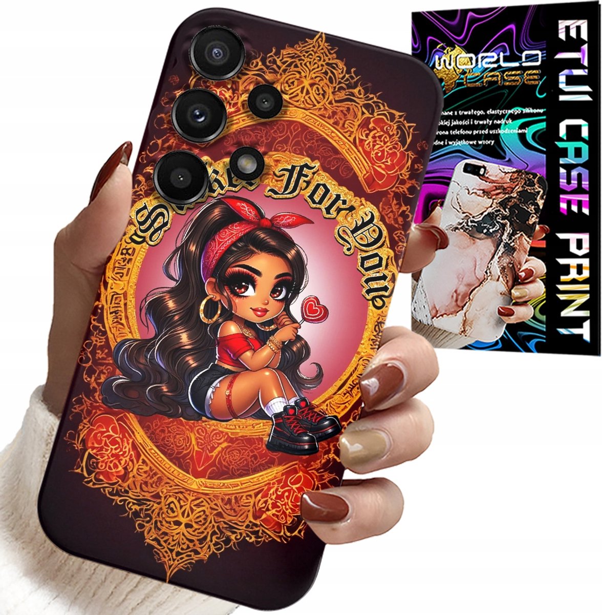 HOESJE VOOR SAMSUNG GALAXY A13 4G - SUCKER FOR YOU MODIEUZE DOLL HOES + GLAS