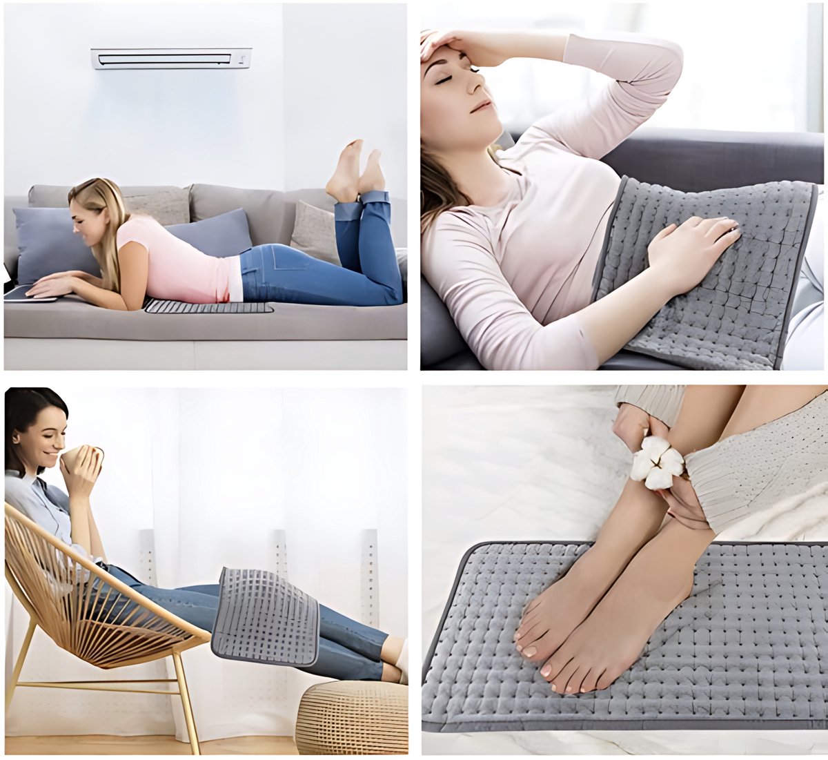 Elektrisch Warmtekussen 70°C voor Rug en Gewrichten 40x30 cm - afbeelding 2