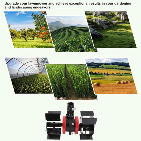 Upgrade Professionele Onkruidhulpset - Verbeterde Tuingereedschap met 9 Tanden - Efficiënte Roterend Cultivator - Bespaar Tijd en Energie met Tuinhelmstok - Losse Grondaccessoire voor Effectieve Onkruidbestrijding - Geschikt voor 28 mm Wiedwiel van Merkloos	 — afbeelding 3