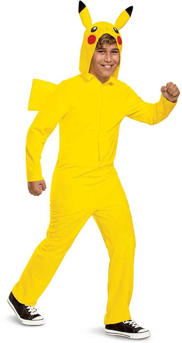 POKÉMON, PIKACHU JUMPSUIT MET CAPUCHON CLASSIC, MAAT XL (14-16 JAAR)