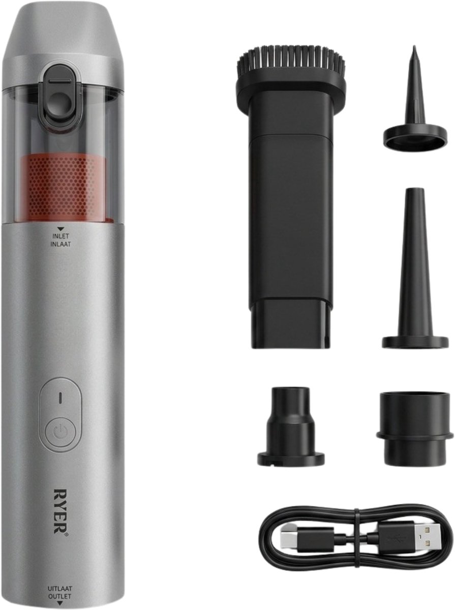 Media Evolution RYER Kruimeldief Draadloos met HEPA-filter - Media Evolution - €39,99