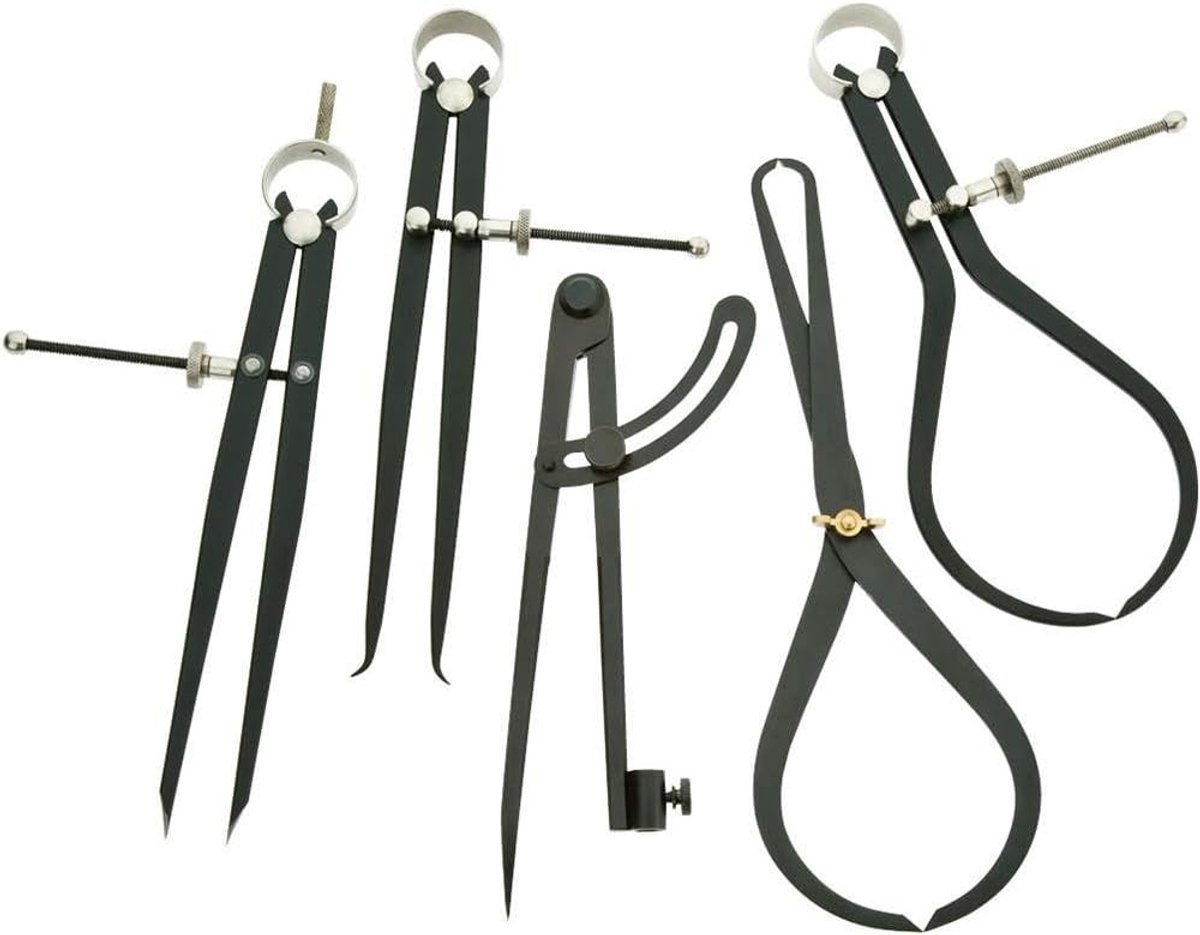 Houtbewerking Kaliper Set - Meetgereedschap - Houtdraaien Inrichting - Roestvrij Staal - 229 x 127 cm