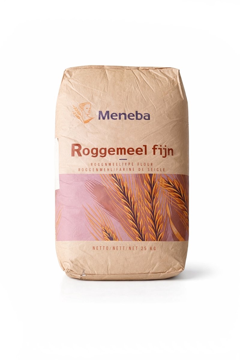 Roggemeel 25 kg – Fijn gemalen – Type T130 – Donker – Voor roggebrood