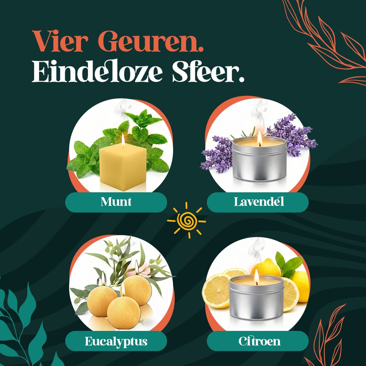 Home of Creations Kaarsen Maken Set - 1KG Soja Wax met Mallen & Geuren - Knutselpakket Volwassenen - Moederdag Cadeau — afbeelding 5