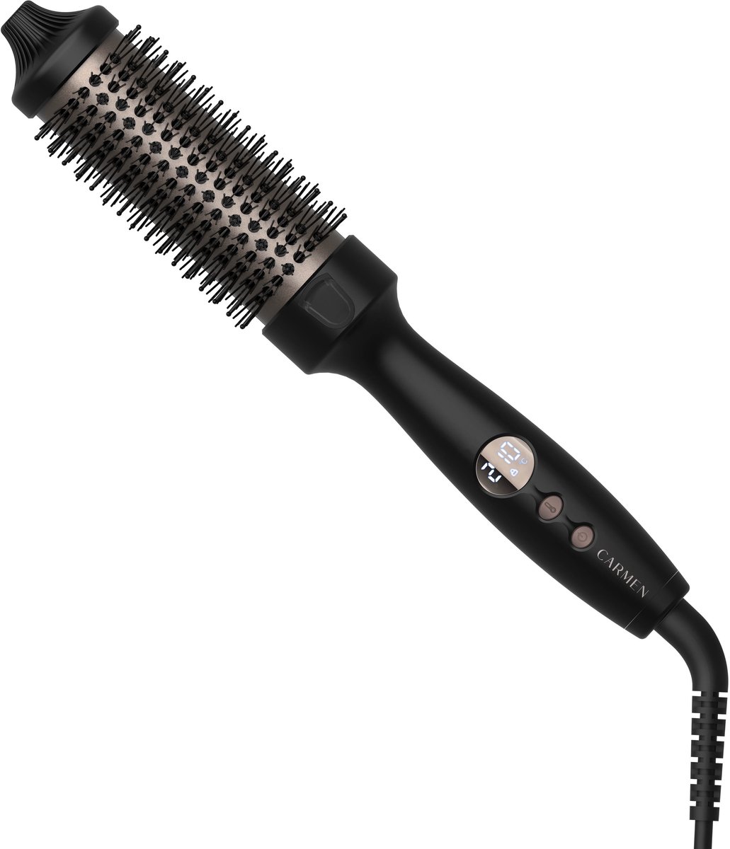 Carmen CTB3830B - Krulborstel - Thermal Brush - Warmteborstel met Toermalijn - LED Display - 5 Warmtestanden - 38mm thumbnail 4