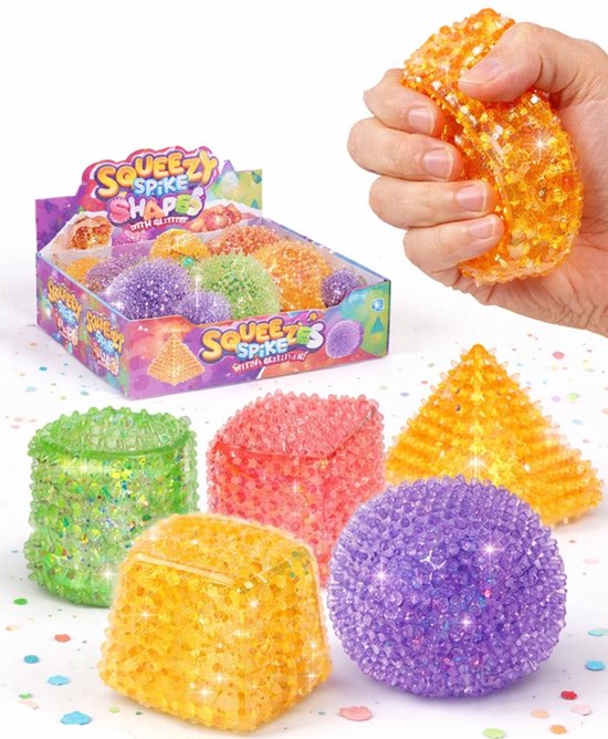 Squishy Spike balle anti-stress - 1 exemplaire - Enfants - Adultes - Sugar - Balles - Pour la main - 5 cm de grand