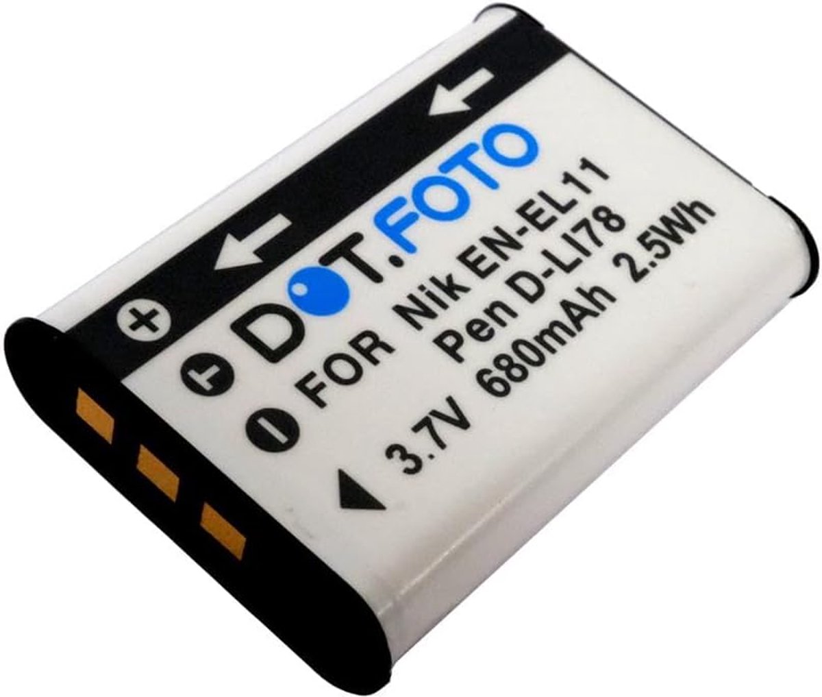 Oplaadbare Batterij - Camera Accu - Foto Maken - Lithium Ion - 680mAh 3.7V