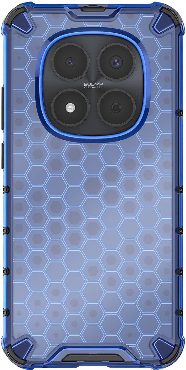 Avizar Hoesje voor Redmi Note 15 Pro 5G Versterkt met Honingraattextuur, Blauw