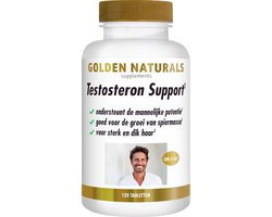 Golden Naturals Testosteron Support Vegan 60 tabletten
