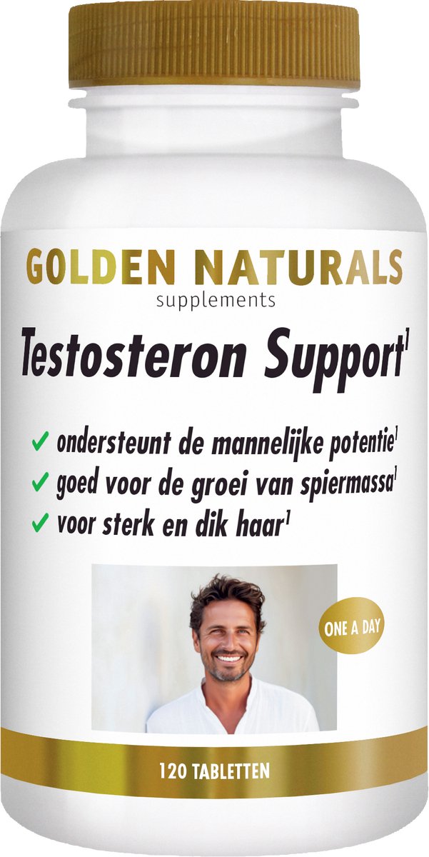 Golden Naturals Testosteron Support Vegan 60 tabletten
