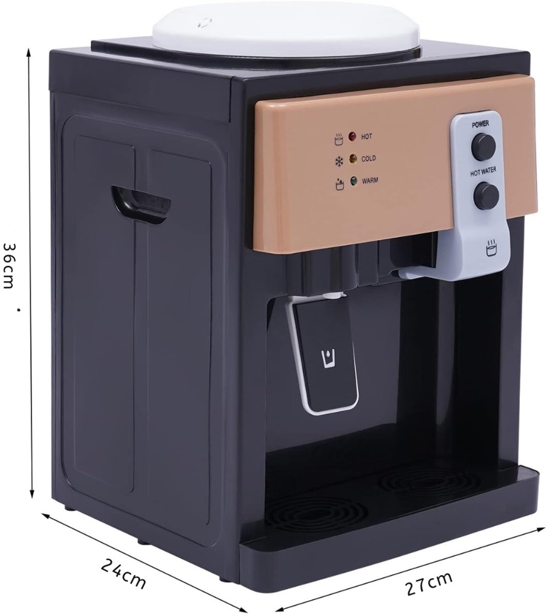 SAVI® Koudwater Dispenser - Koud water - Watermachine Met Verwarmingsfunctie - Waterkoeler - Bruin - 15cm x 10cm x 11cm