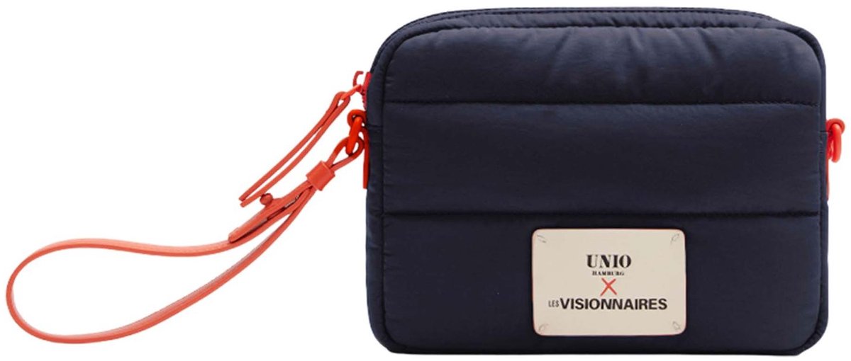 Unio Hamburg x Les Visionnaires schoudertas Puffy Unio Paris Navy donkerblauw