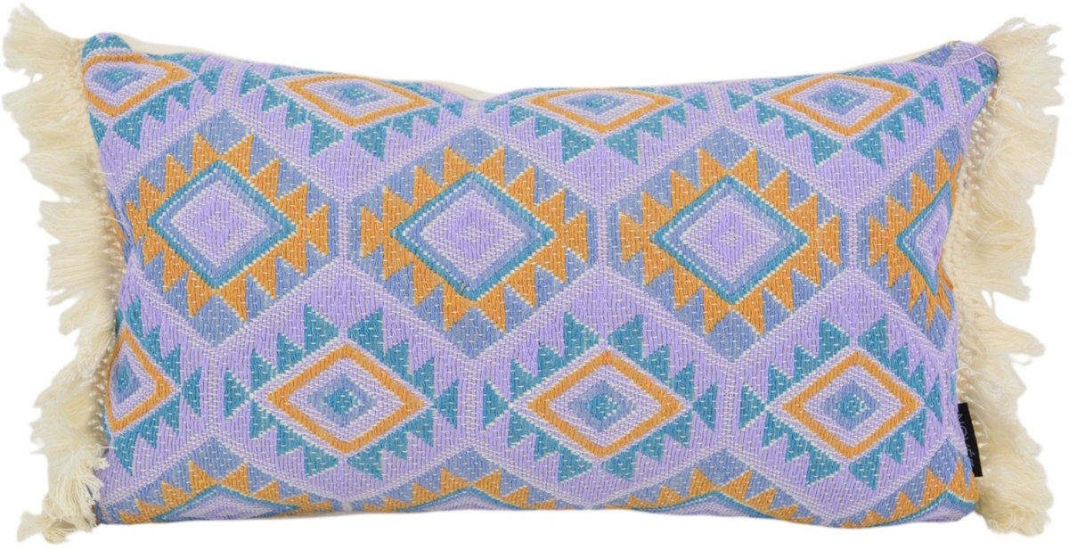 NOVÉE Sierkussen Aztec Purple | 30 x 50 cm | Katoen/Linnen paars 30x50