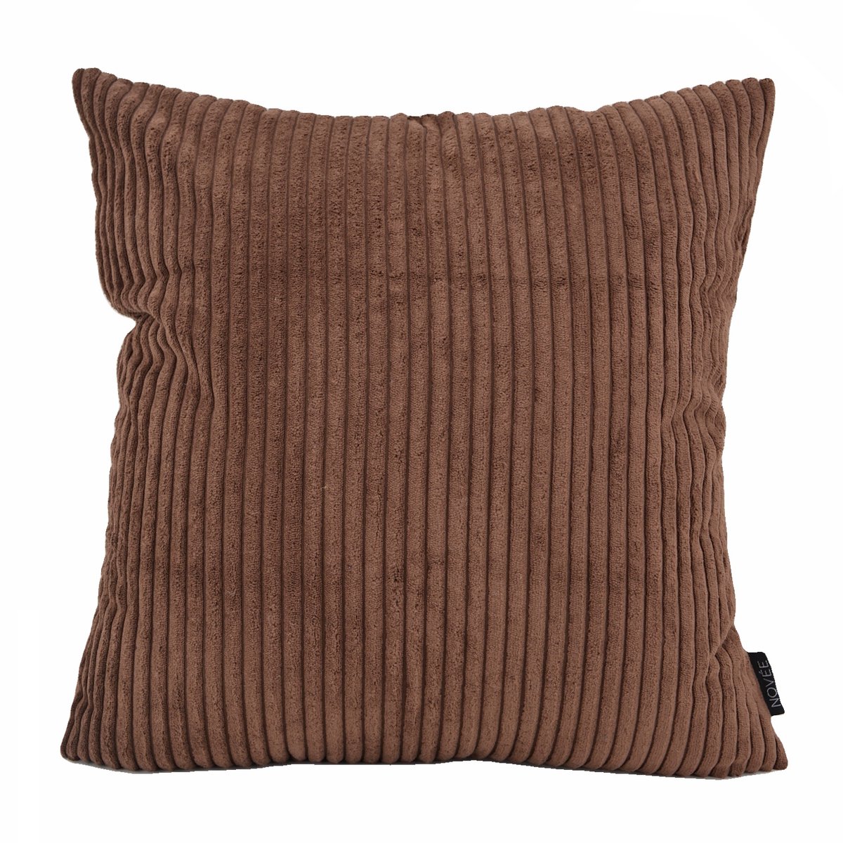 NOVÉE Sierkussen Corduroy Donkerbruin | 45 x 45 cm | Polyester