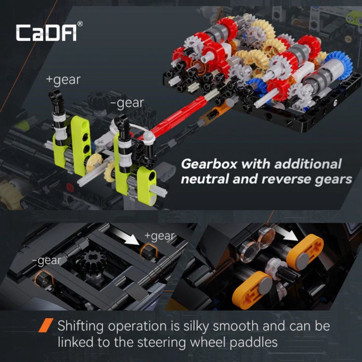 CadaBricks C61513W Assassin XR mega bouwset | City fast champions adventure | Creator and classic motor bouwpakket | Technic speelgoed ideas voor volwassenen | Icons furious speed f1 auto geschikt voor Lego | Technische bouwdoos met 3617 bloks — afbeelding 6
