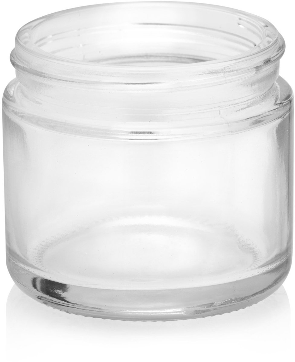 TopWosk - Glazen Pot voor Kaarsen - 60 ml - Transparant - 52,4 mm Hoogte