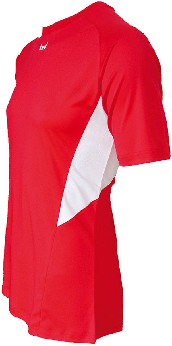KWD Sportshirt Bueno km, mt 164/S, rood/wit