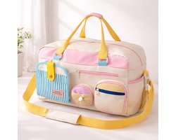 Kleurrijke Reistas voor Dames – Lichtgewicht – Duffel & Carry-On – Casual & Stijlvol Meerdere Compartimenten, Verstelbare Schouderbanden, en Veilige Ritsen, Gym Bag, Yoga Accessoire Opslag, Minimalistisch Ontwerp, Robuust Materiaal