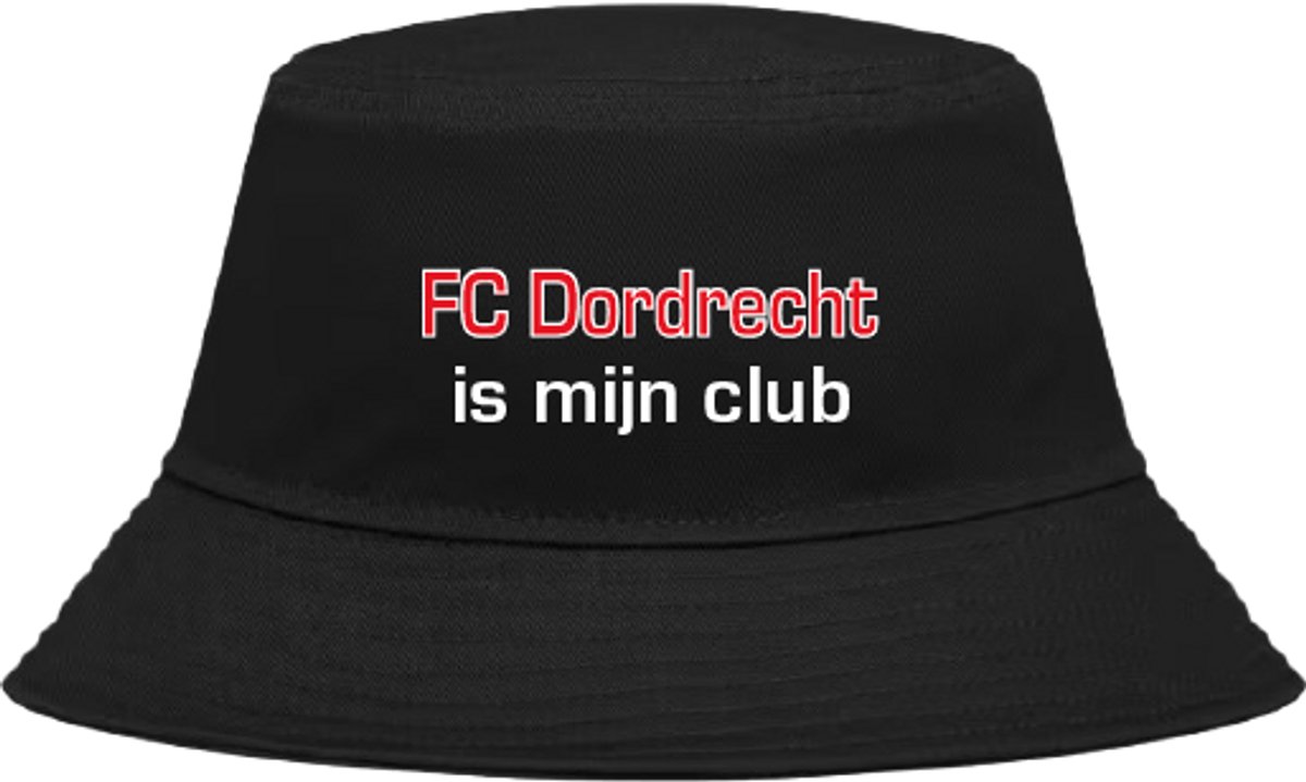 Buckethoed met tekst: FC Dordrecht is mijn club.