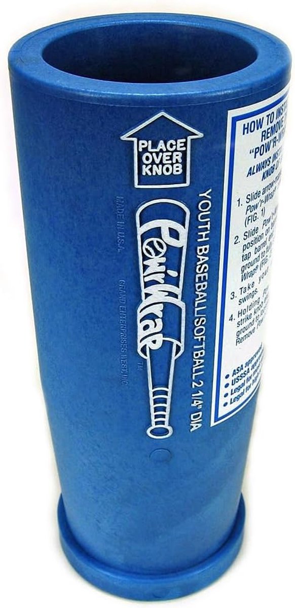 Slaghulp voor Honkbalknuppels - Gewichtstrainer - Jeugd Honkbal Training - Eenvoudig te Bevestigen - 16 Ounce - Blauw