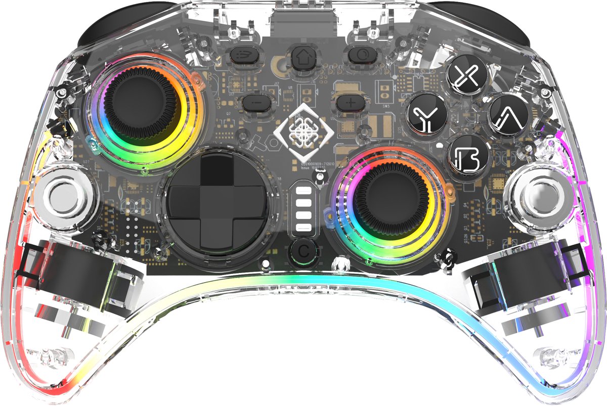 Deltaco Gaming Draadloze Controller - Hall Effect - Vibratie - Bewegingssensor - RGB - voor Switch 2
