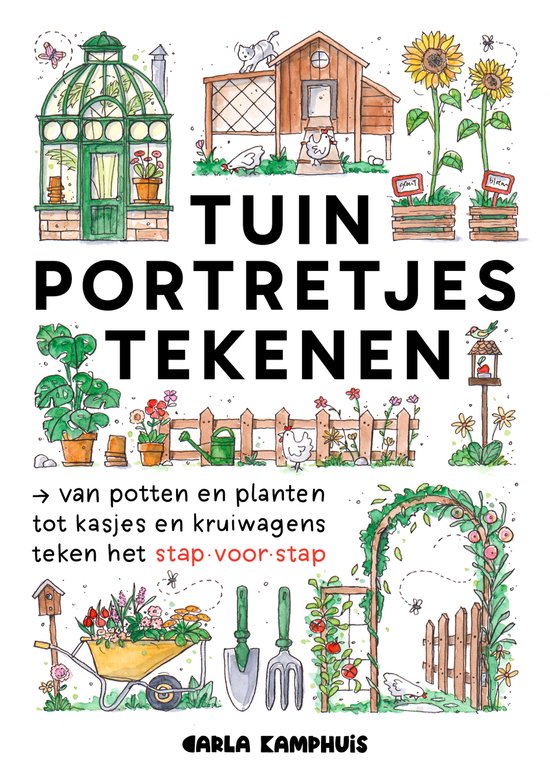 Tuinportretjes tekenen - cover